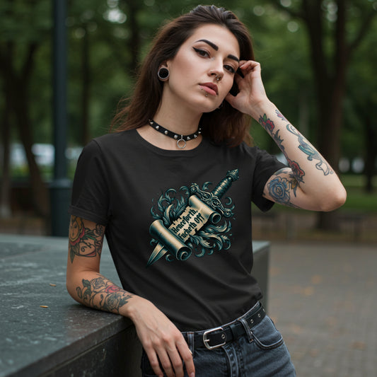 Henceforth Fucketh Off Shirt | Gothic Scroll Renaissance Tee | Sassy Unisex T-Shirt