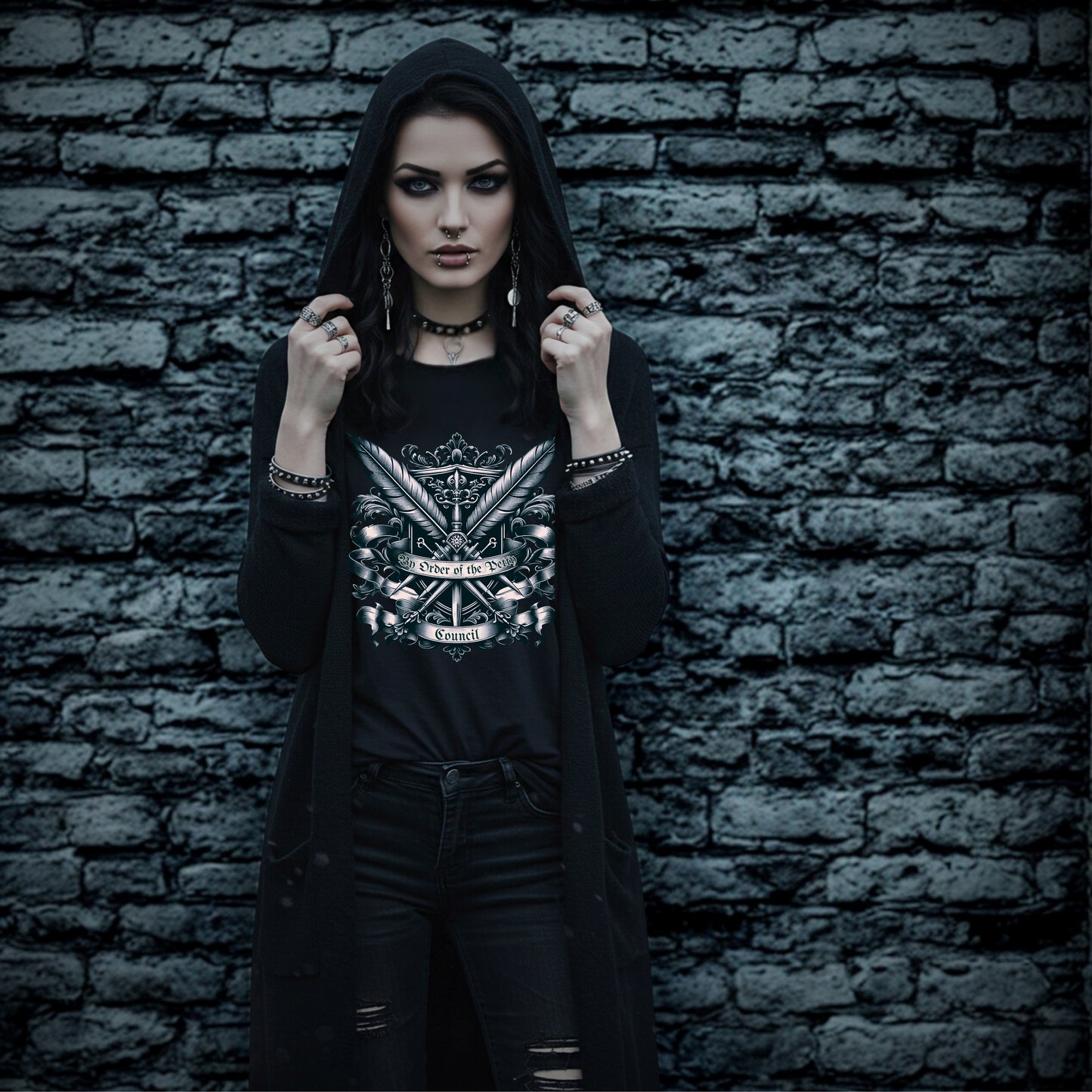 By Order of The Petty Council Tee | Medieval Snarky Crest Shirt | Unisex Gothic Humor Top