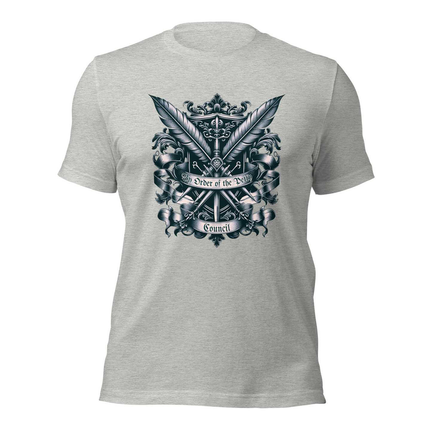 By Order of The Petty Council Tee | Medieval Snarky Crest Shirt | Unisex Gothic Humor Top