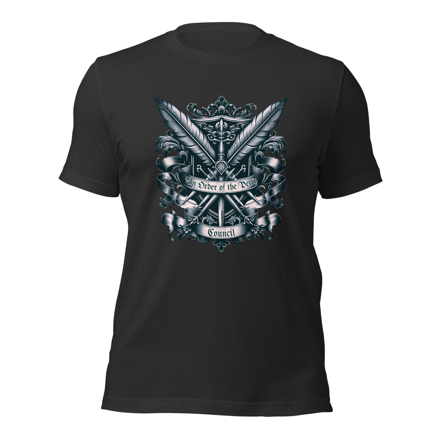 By Order of The Petty Council Tee | Medieval Snarky Crest Shirt | Unisex Gothic Humor Top
