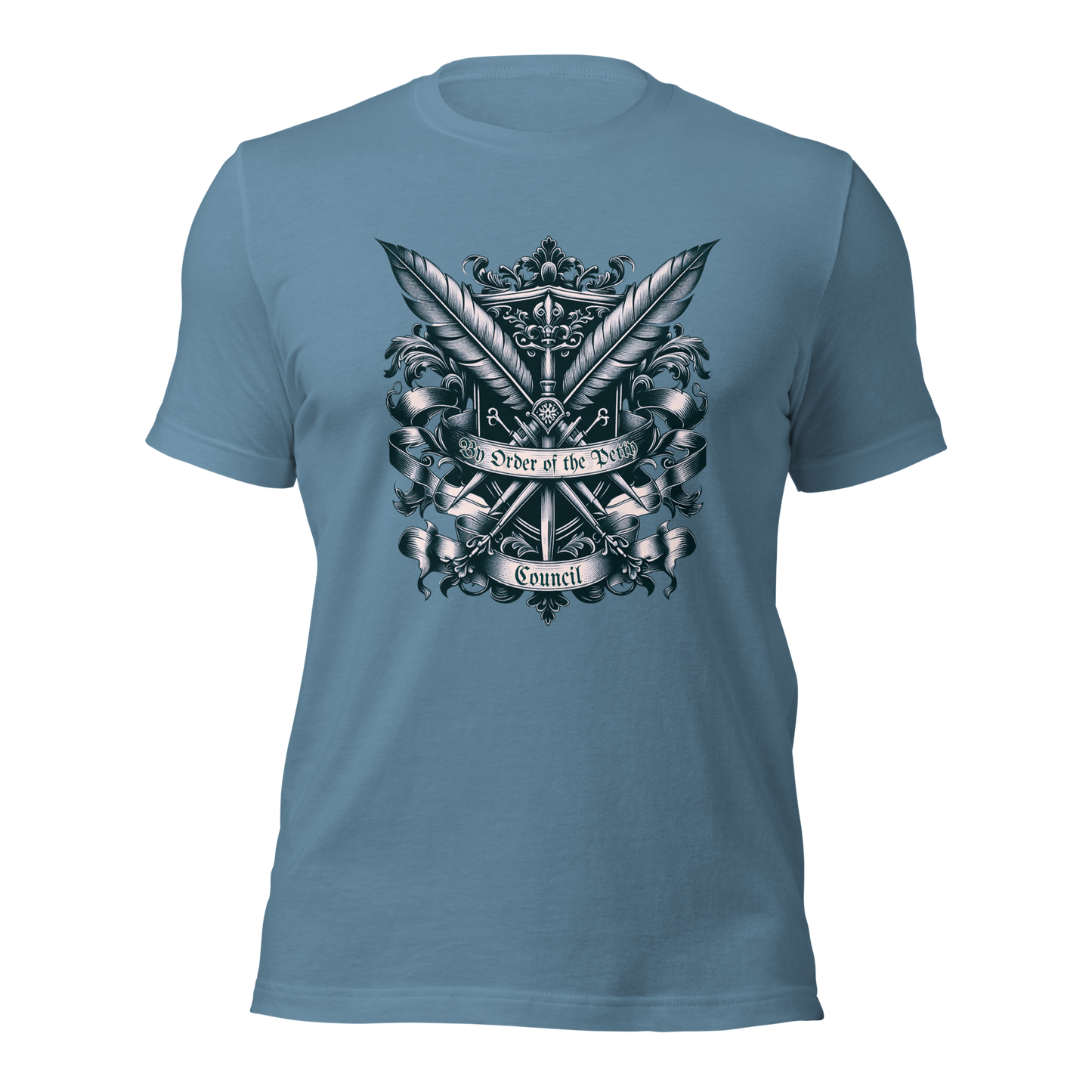 By Order of The Petty Council Tee | Medieval Snarky Crest Shirt | Unisex Gothic Humor Top
