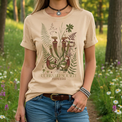 Cobra Lily Society Tee | Carnivorous Plant Botanical Shirt | Nature Gift