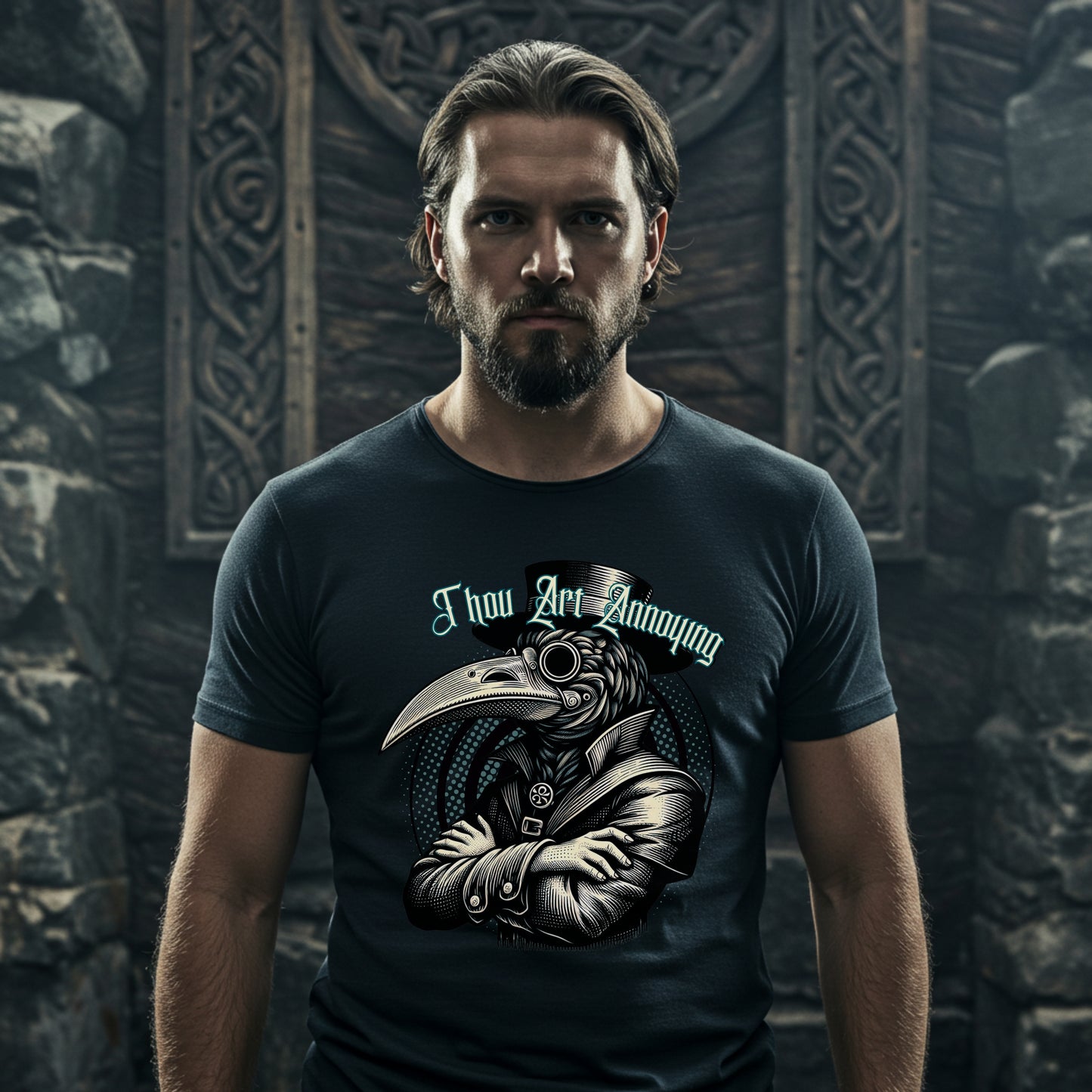 Thou Art Annoying Medieval Creature Shirt | Funny Snarky Tee | Gildan 5000 Unisex Classic T-Shirt | Gothic Vintage Sarcasm