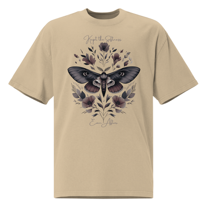 Kept the Softness Even After Moth Tee | Vintage Botanical Luna Moth Shirt | Womens Cotton Top