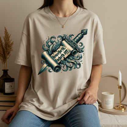 Henceforth Fucketh Off Shirt | Gothic Scroll Renaissance Tee | Sassy Unisex T-Shirt