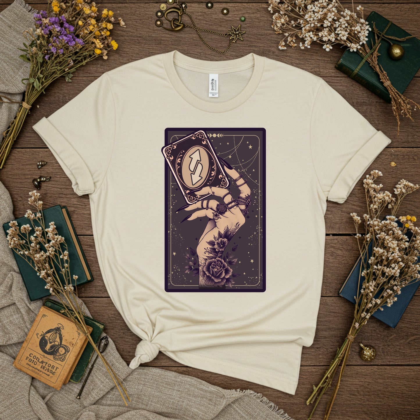 Plot Twist – Light Edition Tarot Tee | Witchy Fate Reverse Shirt | Womens Top