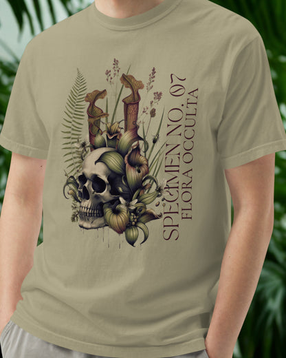 Decay’s Throne Shirt | Gothic Botanical Skull & Carnivorous Plant Tee | Unisex  Cotton T-Shirt