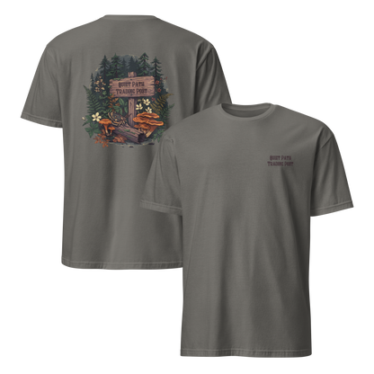 Quiet Path Trading Post Tee | Vintage Forest Trail Moth Shirt | Botanical Gift