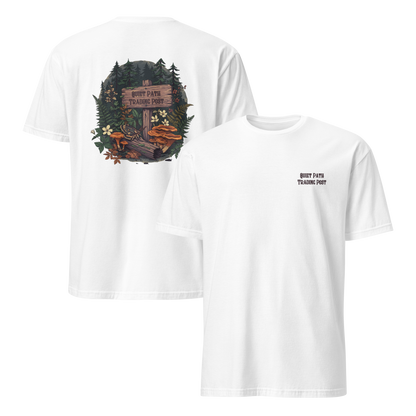 Quiet Path Trading Post Tee | Vintage Forest Trail Moth Shirt | Botanical Gift