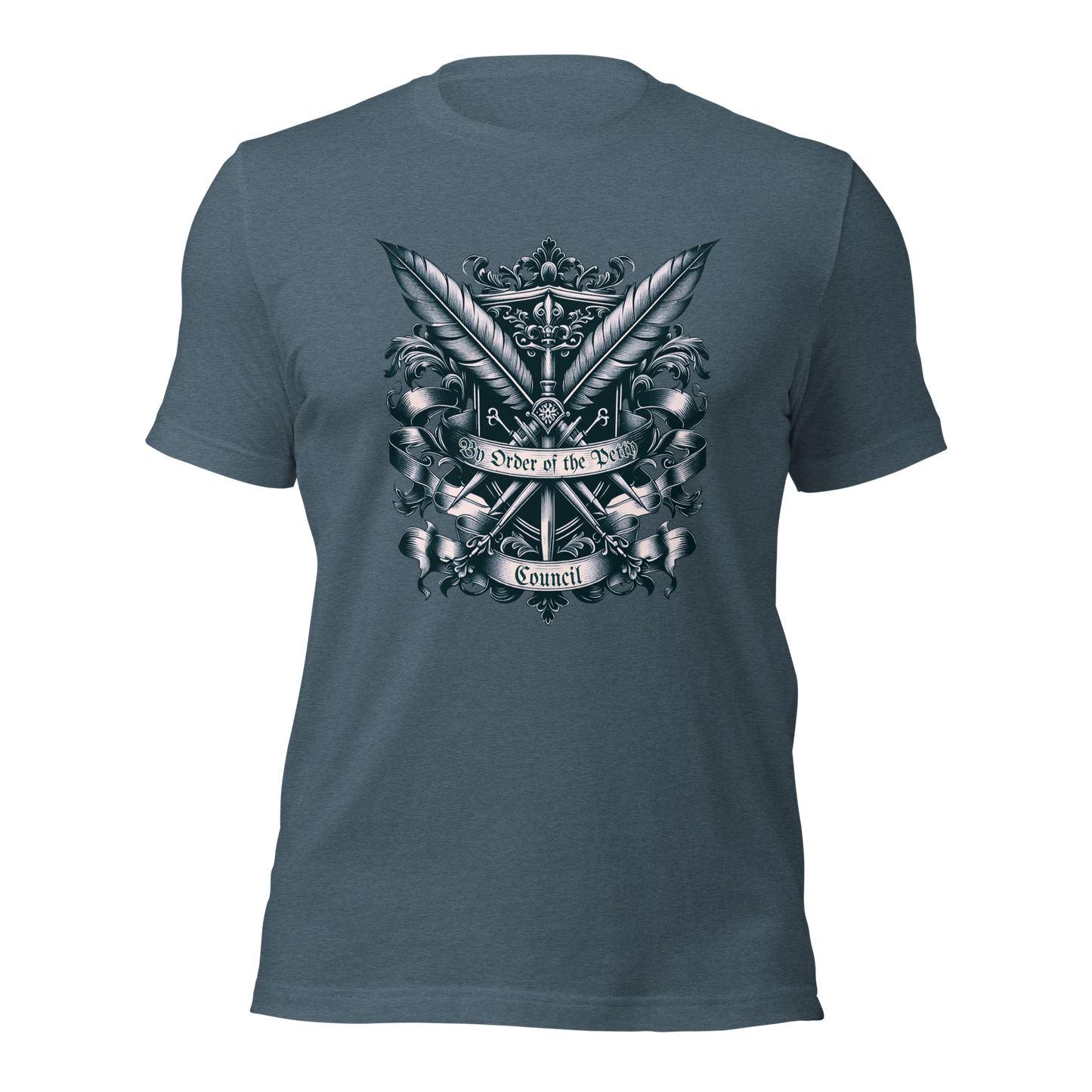 By Order of The Petty Council Tee | Medieval Snarky Crest Shirt | Unisex Gothic Humor Top