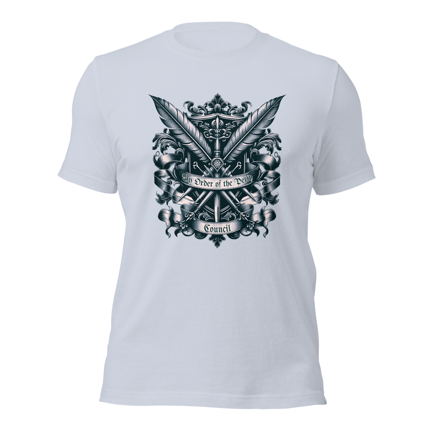 By Order of The Petty Council Tee | Medieval Snarky Crest Shirt | Unisex Gothic Humor Top