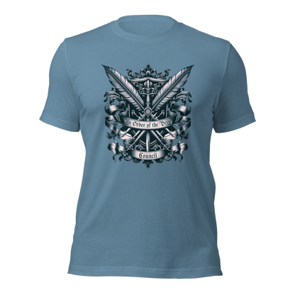 By Order of The Petty Council Tee | Medieval Snarky Crest Shirt | Unisex Gothic Humor Top