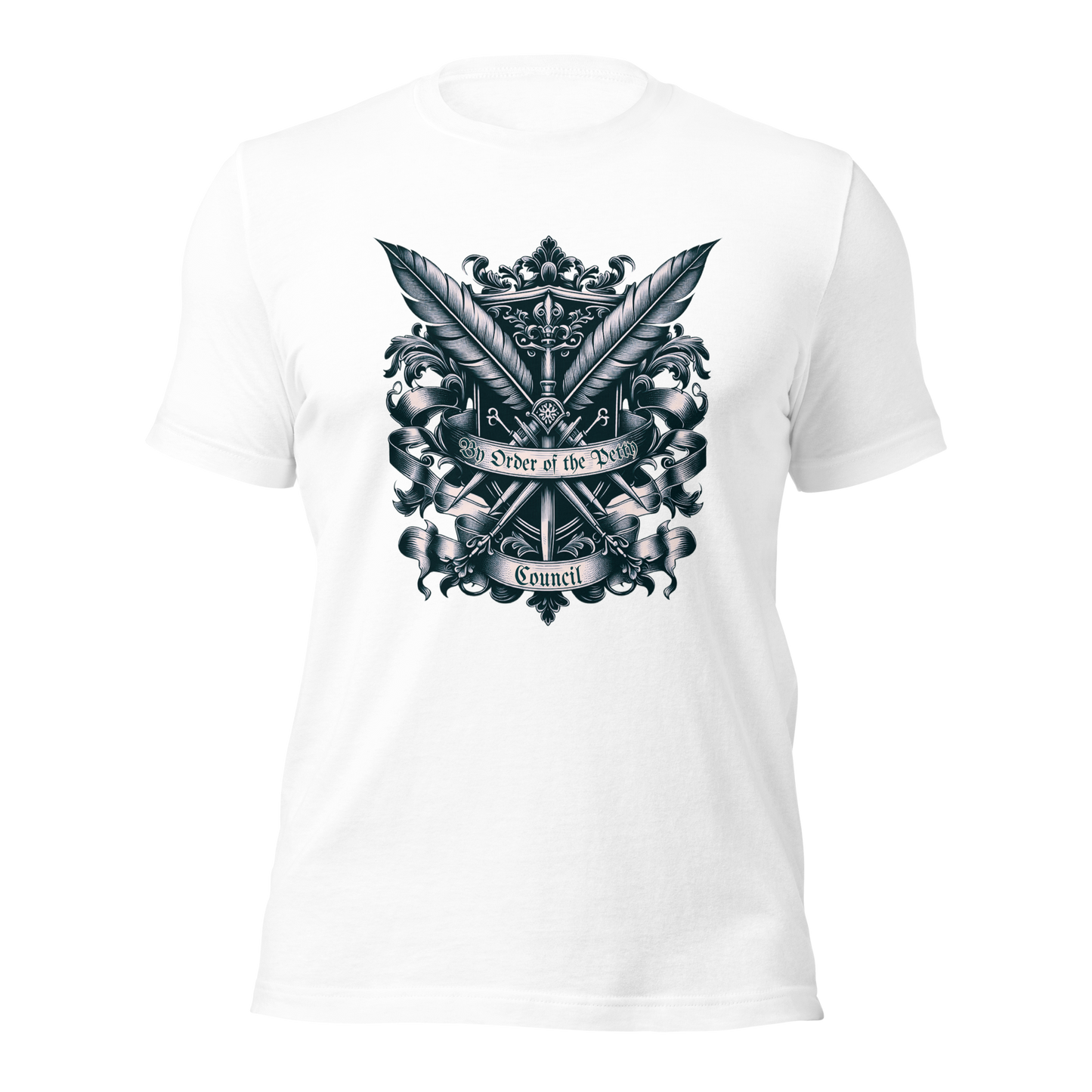 By Order of The Petty Council Tee | Medieval Snarky Crest Shirt | Unisex Gothic Humor Top